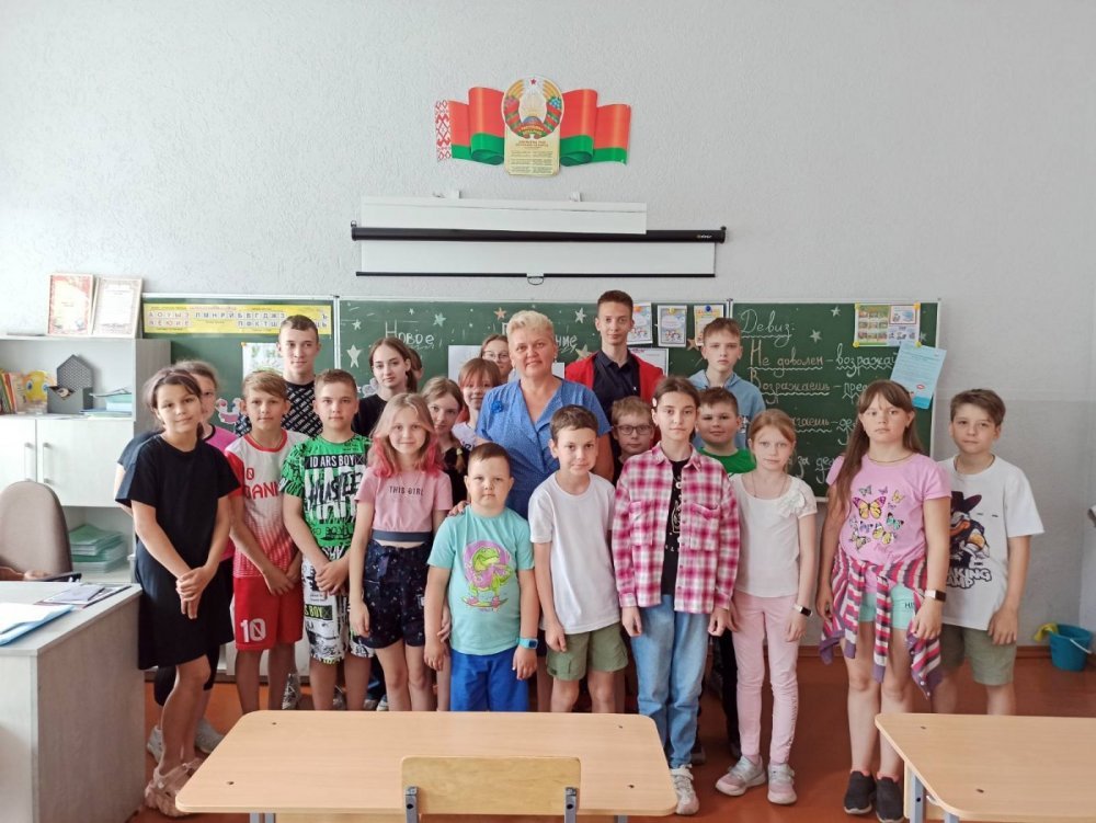 Meeting with students of the Polotsk gymnasium. Polotsk, 2023